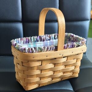 Longaberger Woven Basket w/Lining